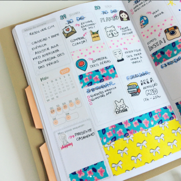 Como transformar seu caderno em uma fonte de criatividade washi tape bullet journal acraft planner atraves da linha