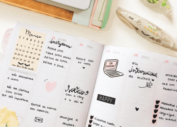 Como criar um Planner minimalista para se organizar de forma prática ...