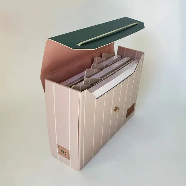 Lisco REGALⅡ 8×10　カットフィルムホルダー 2枚セット Caixa organizadora para fichas Notchi - Risca de giz argila - A.Craft