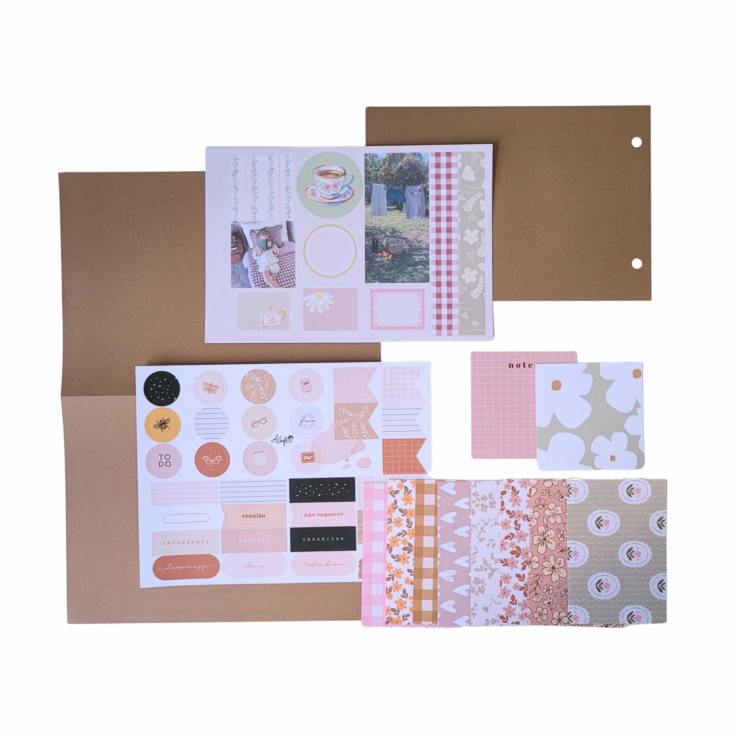 Kit de colagem do Encontrinho de Journal – Edição 4
