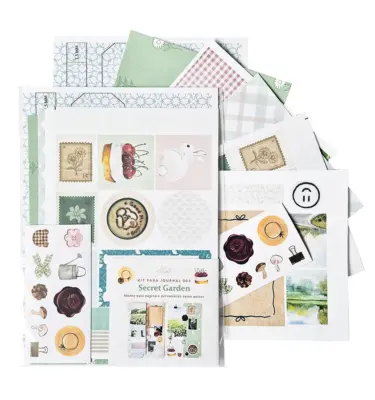 Kit para Journal #03 - Secret Garden